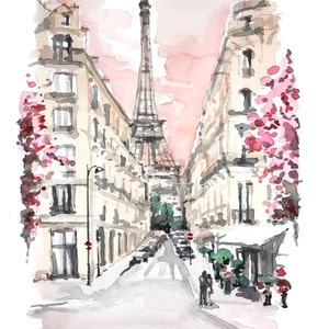 Print: Paris in pink