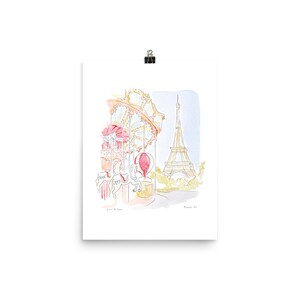 Print: The carrousel by the Eiffel image 1