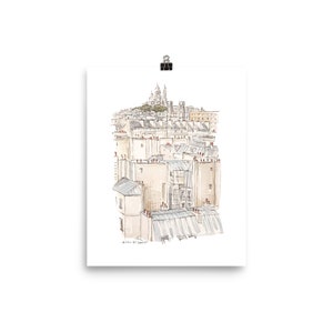 Print: Montmartre rooftops