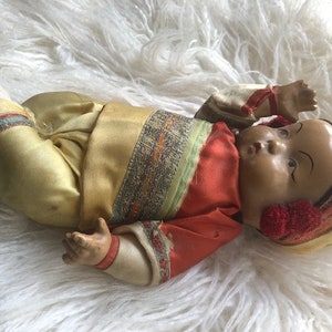 Very Rare Stunning Antique Chinese MING MING Doll