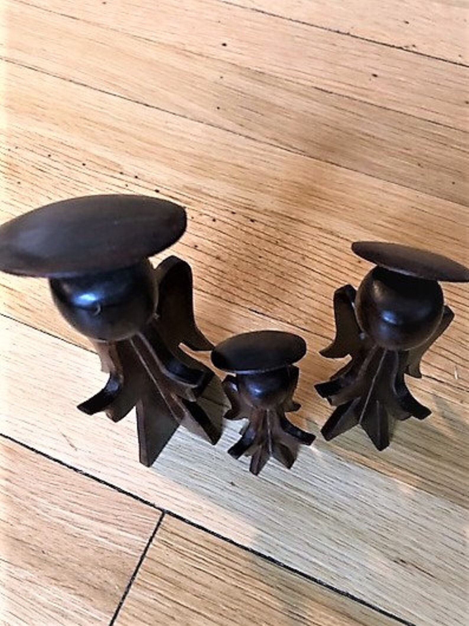 Vintage Ironwood 3 Angel Nativity Angel Wood Religious Figurines Etsy