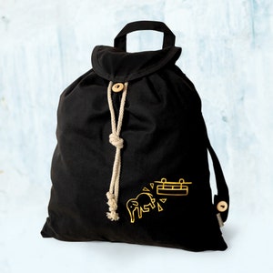 Tuffi Gold Backpack Travelbag Wuppertal Original - Elephant Schwebebahn