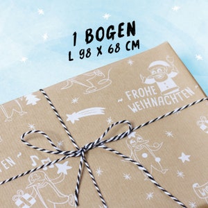 Königspinguine Geschenkpapier 1 Bogen (gefaltet) Wuppertal Original