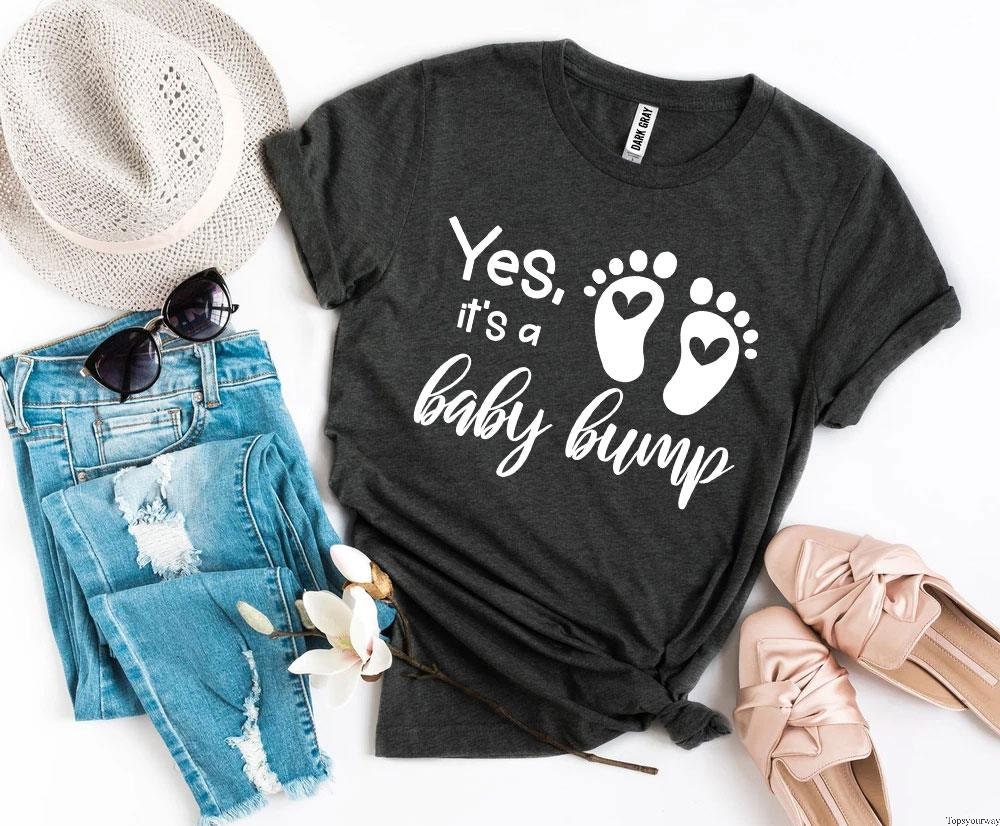 Yes Its a Baby Bump TShirt Etsy Polska