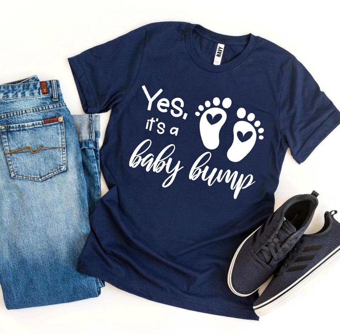 Yes Its a Baby Bump TShirt Etsy Polska