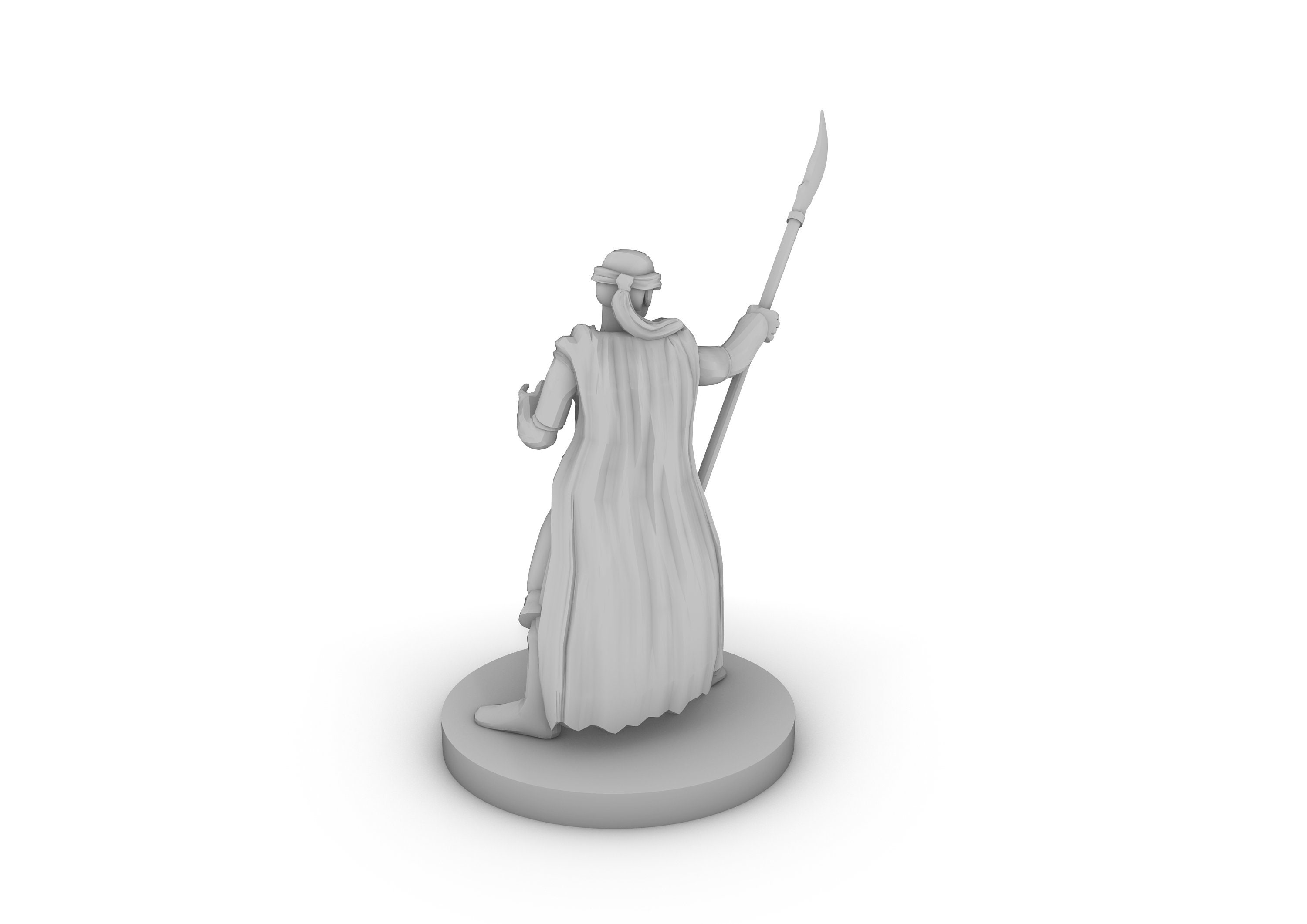 Human Male Warlock Bind With Glaive Tabletop DND Gaming Miniature Etsy