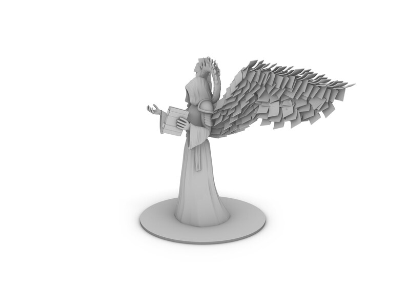 Angel of Knowledge Tabletop DND Gaming Miniature - Etsy