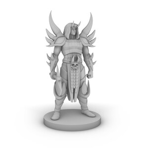 Fallen Demonic Paladin Tabletop DND Gaming Miniature