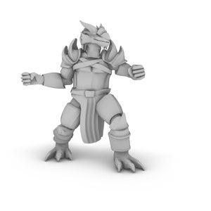 Dragonborn Paladin Body Tabletop DND Gaming Miniature