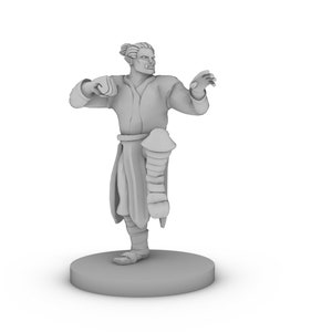 Half Orc Male Monk Tabletop DND Gaming Miniature