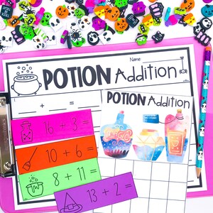 Kindergarten Halloween Activity Bundle, Halloween Worksheets for Kindergarten, October Homeschool Printables Kindergarten Centers image 5