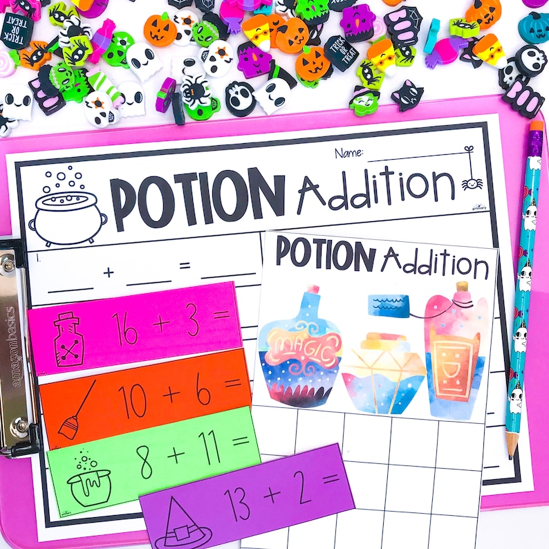 Kindergarten Halloween Activity Bundle, Halloween Worksheets for Kindergarten, October Homeschool Printables Kindergarten Centers image 5
