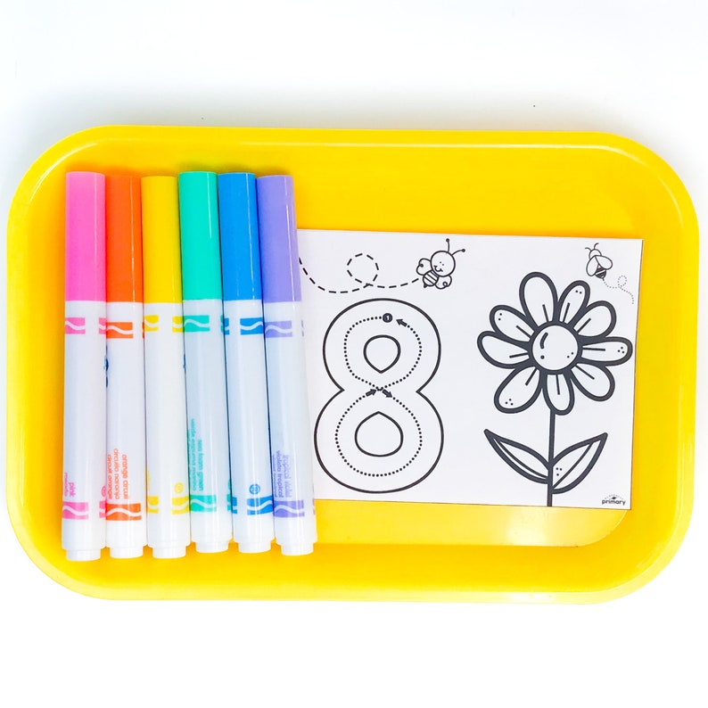 flower activities for preschool flower coloring pages flower number tracing preschool flower theme spring montessori activity