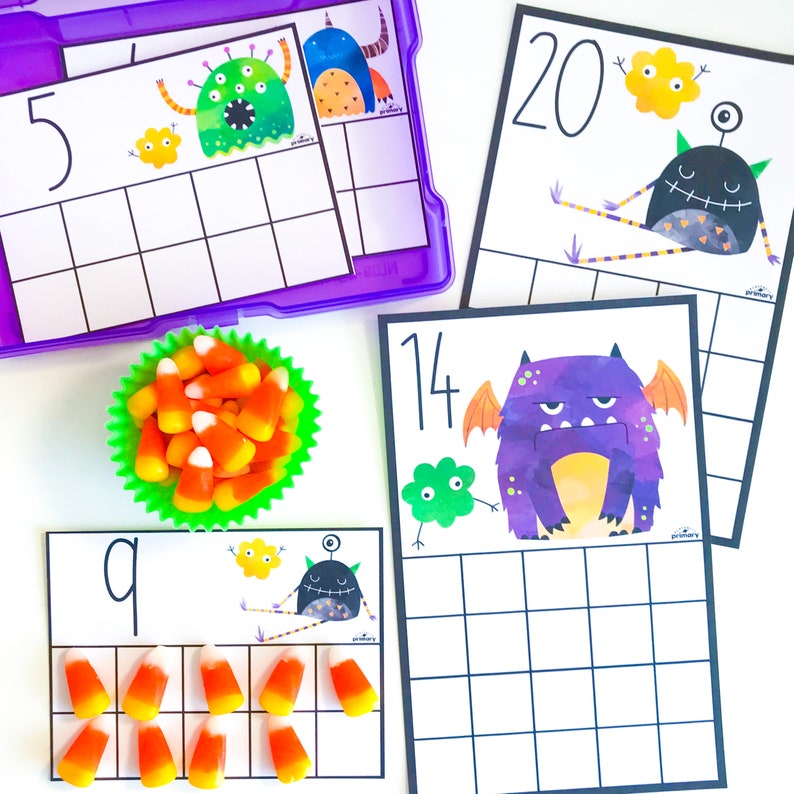 Kindergarten Halloween Activity Bundle, Halloween Worksheets for Kindergarten, October Homeschool Printables Kindergarten Centers image 7