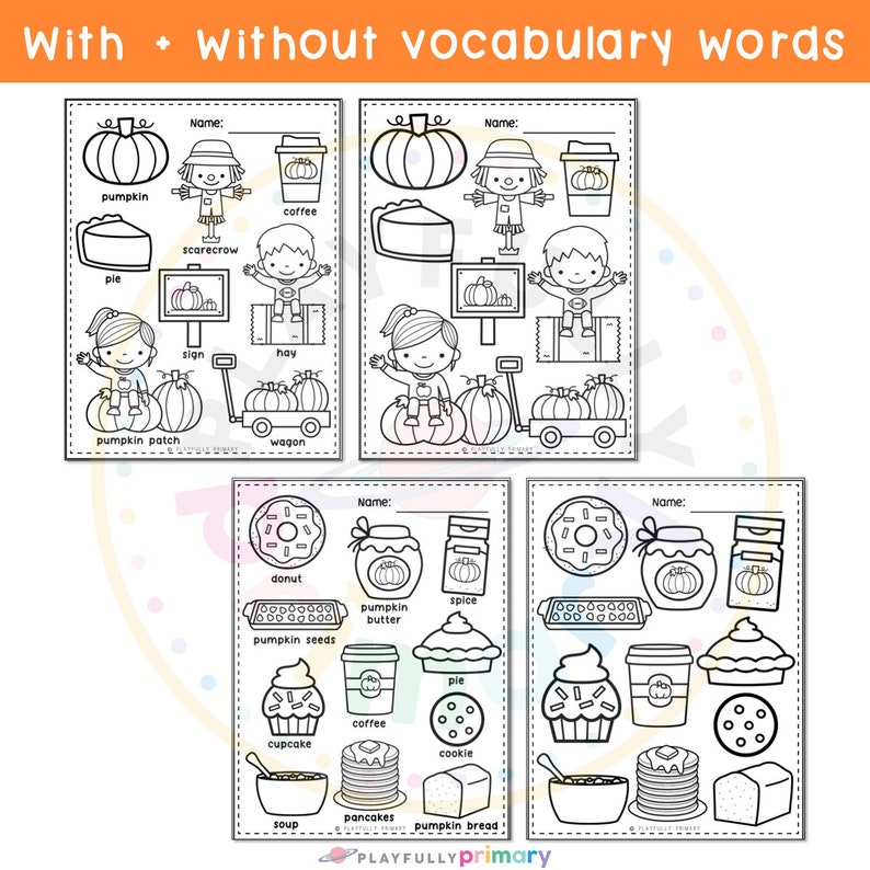 Pumpkin Coloring Pages Pumpkin Life Cycle Pumpkin Theme Unit - Etsy