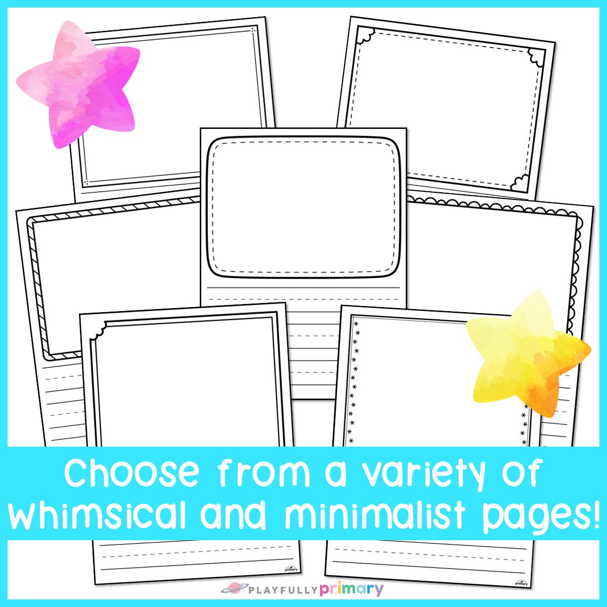 Journal Pages for Kids Kindergarten Writing Paper Kids - Etsy