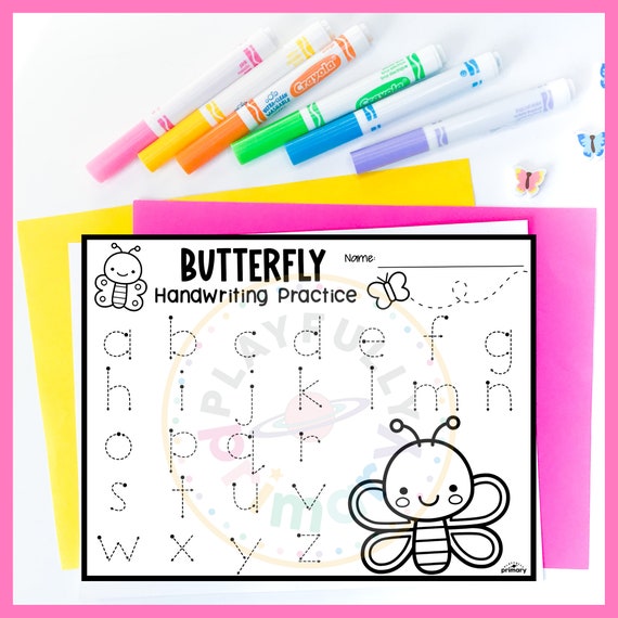 Handwriting Practice for Kids: B is for Butterfly 