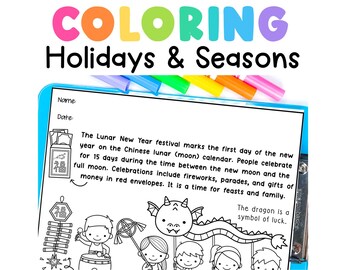 Cultural Diversity Coloring Pages, Holidays, Seasons, Homeschool Activity (Digital Download)