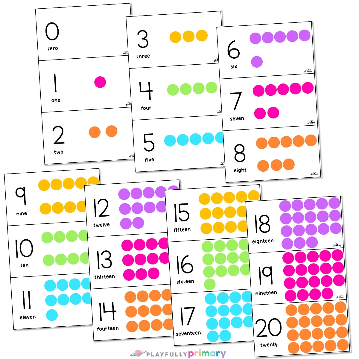 Counting Printable Counting Mats Preschool Mini Eraser Task Cards
