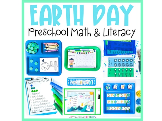 Earth Day Preschool Math & Literacy  Homeschool Preschool