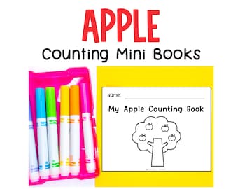 Mini libro per contare le mele – Materiale didattico di matematica per la scuola materna (download digitale)