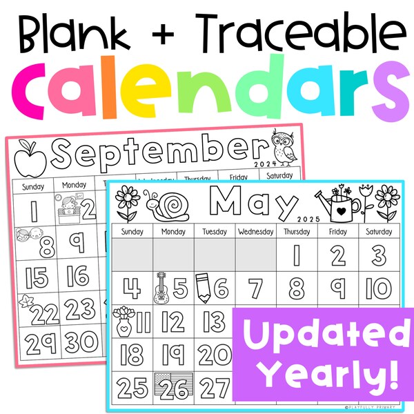 Montessori Calendar Etsy