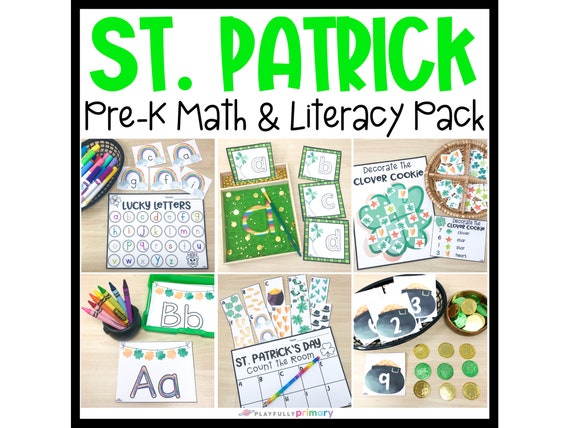 St Patrick's Day Preschool Math & Literacy Homeschool