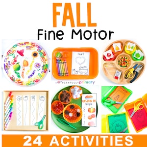 Fall Fine Motor Activities, Fall Preschool Crafts Printables, Autumn Montessori Practical Life, Fall Occupational Therapy Activities