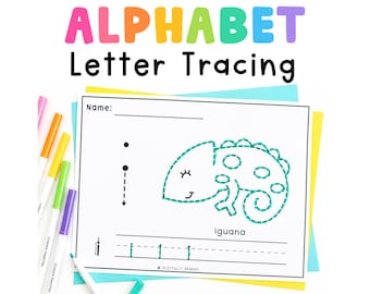 Alphabet Coloring Pages | Trace and Color Letter Worksheets for Preschool, Pre-K & Kindergarten