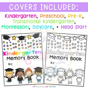 End of the School Year Memory Book | Kindergarten Graduation Keepsake ...