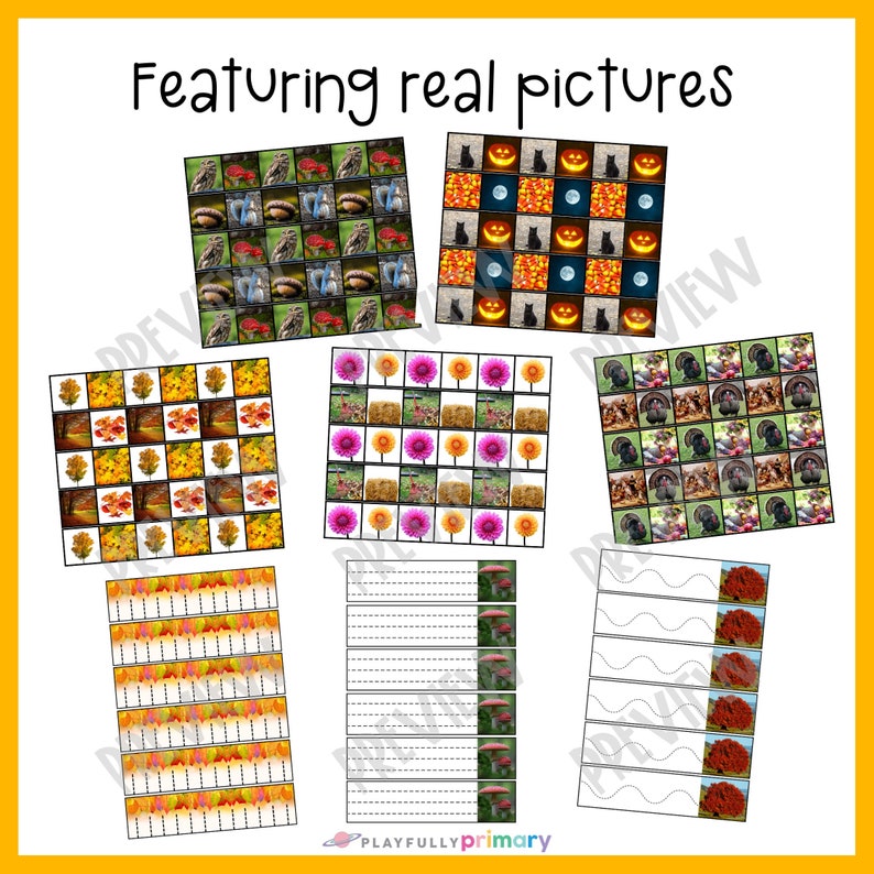 Fall scissor strips cutting practice preschool printable etsy uk