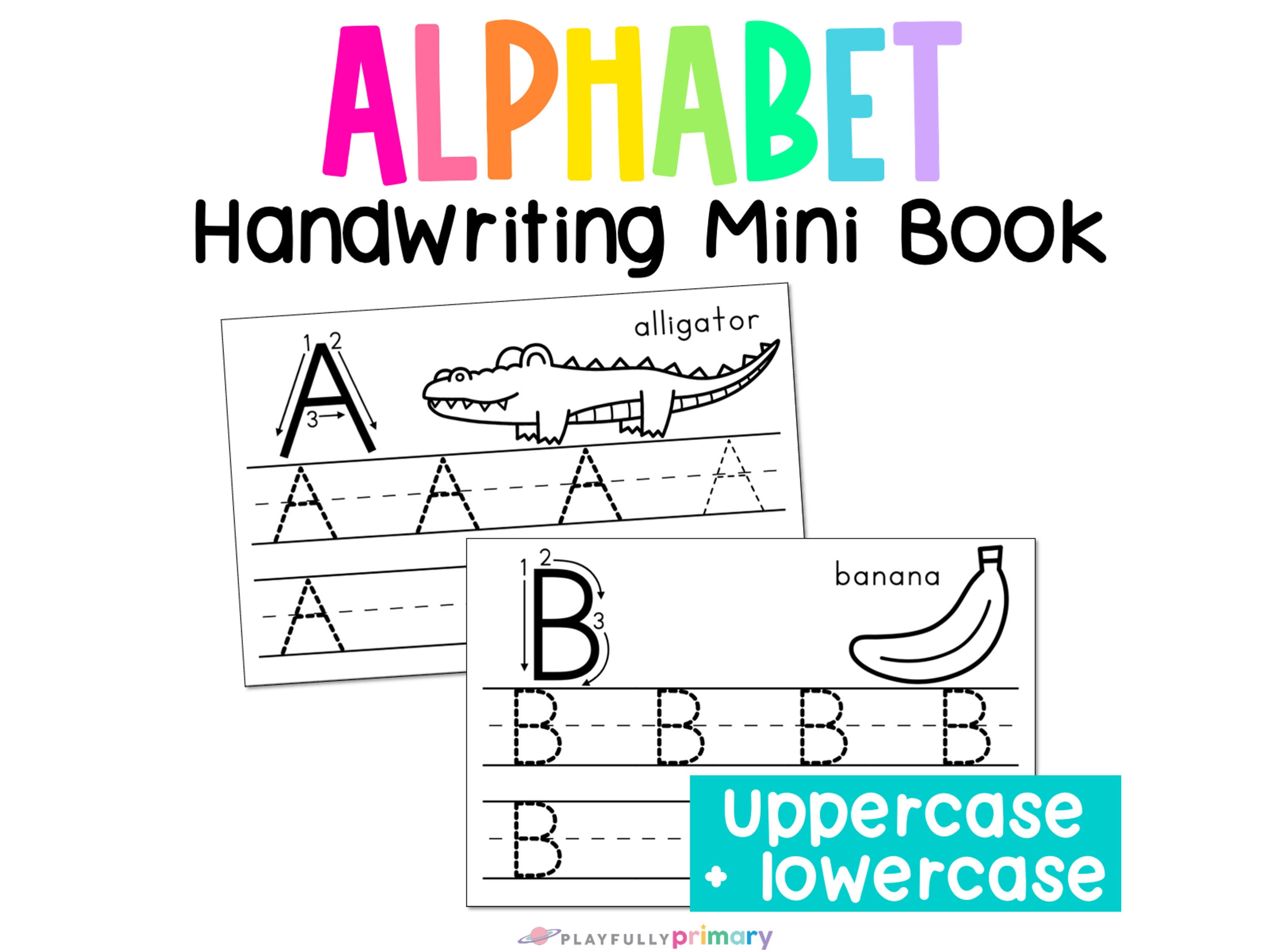 Alphabet Writing Book for Preschool and Kindergarten | 5 & 4 Year Olds ...