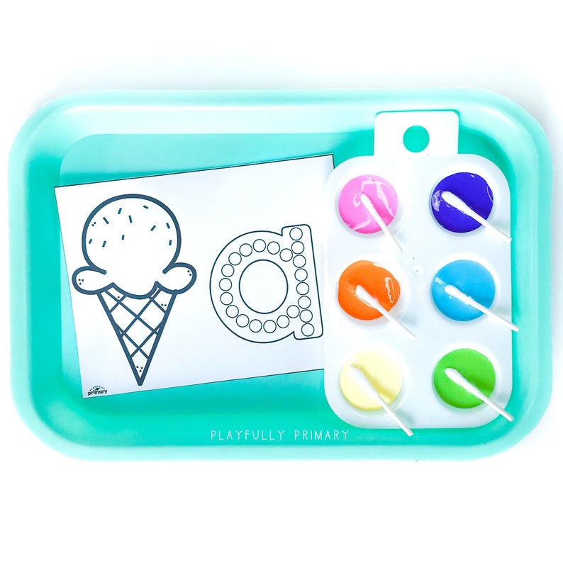 ice cream q tip painting summer preschool theme montessori craft