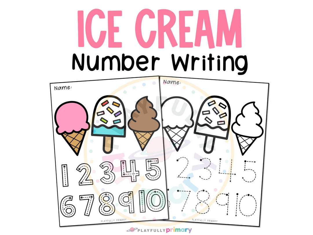 Preschool Number Tracing Worksheet, Number Tracing Printable ...