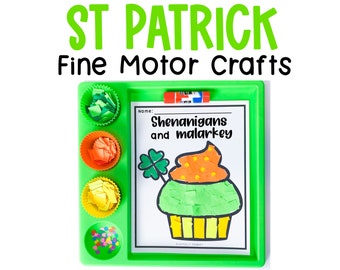 St Patrick's Day Crafts for Kids Printable | Preschool Craft Templates for Kindergarten | St Patrick Unit Study Homeschool