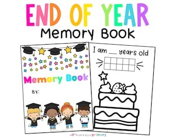End of Year Memory Book, End of the Year Memory Book, Kindergarten Memory Book, Preschool Memory Book Printable, School Year Memory Book