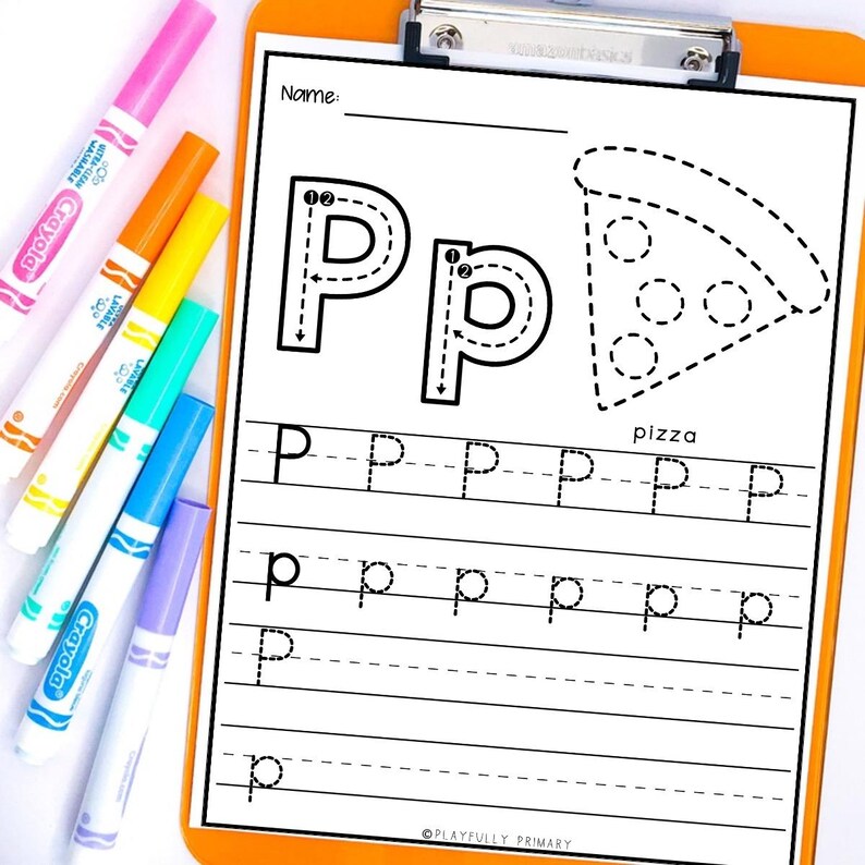 Alphabet Tracing Worksheets for Kids | Handwriting Practice Printable | Letter Formation for Kindergarten Preschool Homeschool