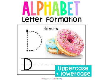 Verfolge und schreibe Alphabet-Karten für Kinder | Echte Fotos