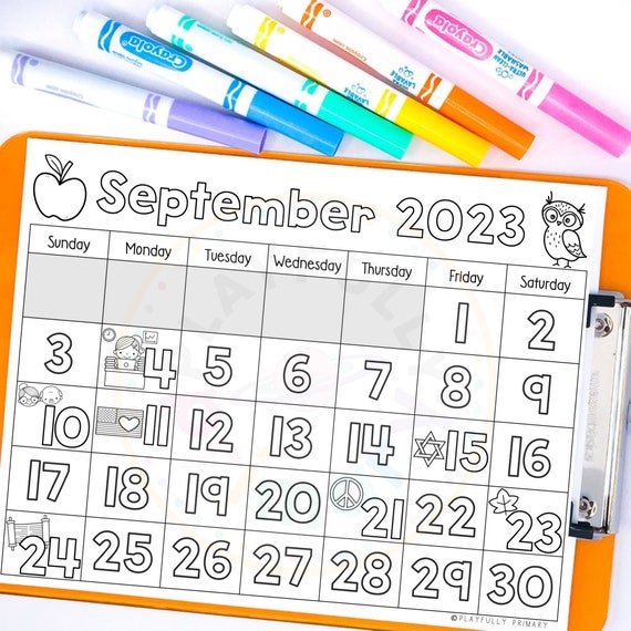 September Calendar 2023 Printable Calendar Tracing Worksheets, Calendar Traceable Kindergarten, Blank Calendar Template September 2023 - Etsy September Calendar 2023 Printable Calendar Tracing Worksheets, Calendar Traceable Kindergarten, Blank Calendar Template September 2023 - Etsy
