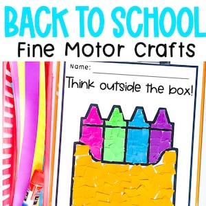 Easy Preschool Craft Kit, Kindergarten + Prek Craft, Homeschool Crafts, Printable Crafts for Preschool Kindergarten Montessori