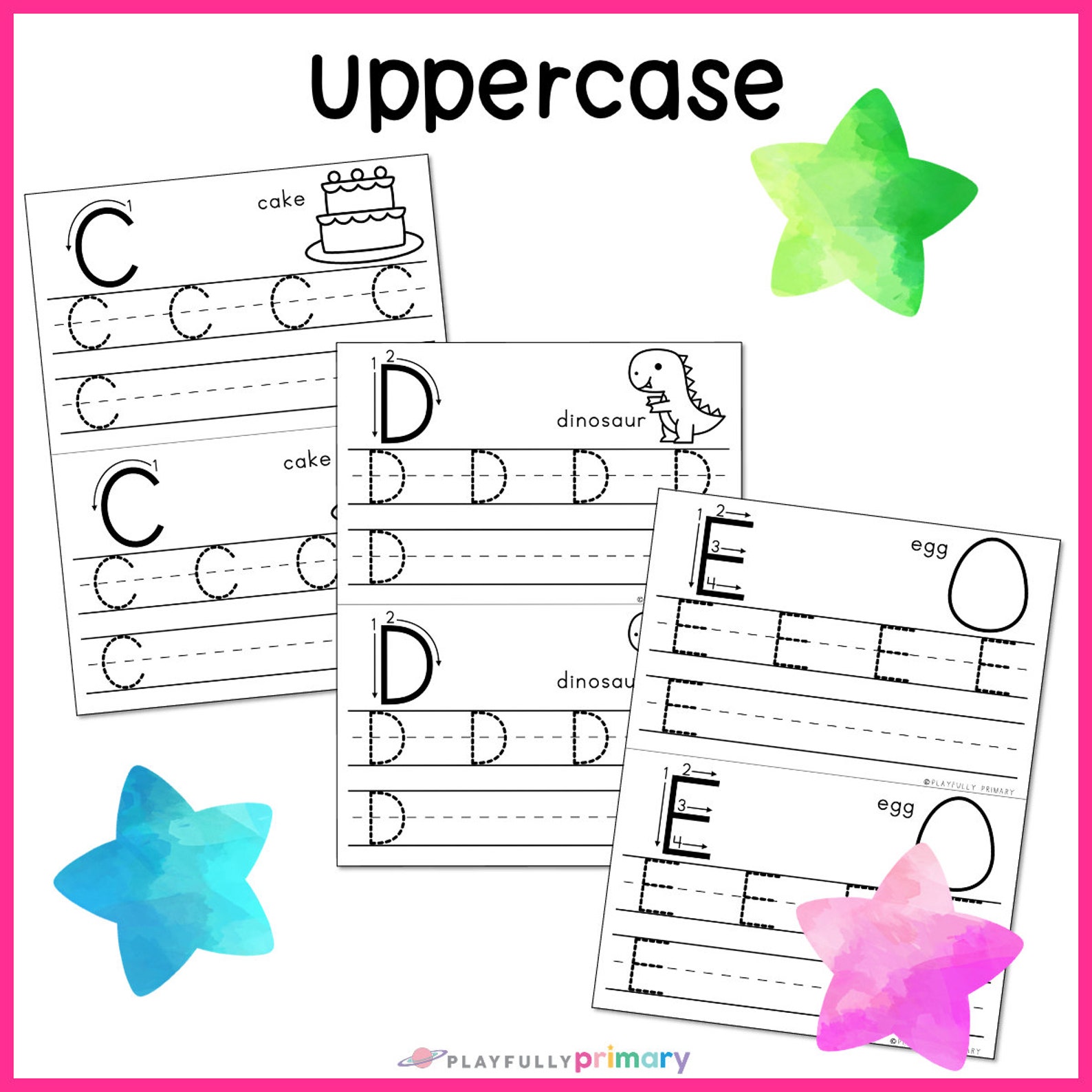 Alphabet Writing Book for Preschool and Kindergarten | 5 & 4 Year Olds ...