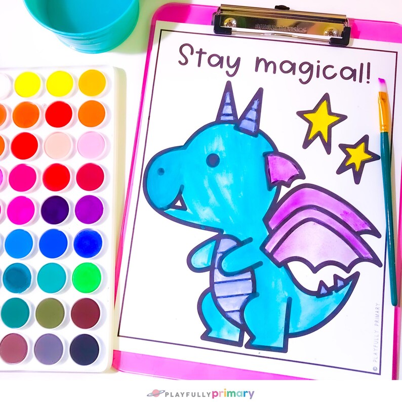 Dragons Love Tacos Crafts for Kids Printable Preschool Craft