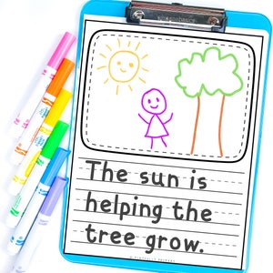 Montessori printable writing preschool journal printable