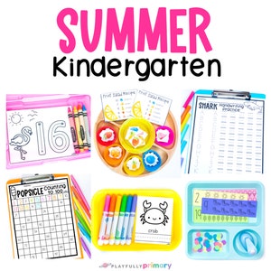 Kindergarten Summer Activities for Kids, Kindergarten Worksheets Summer 1st Grade Prep, Summer Activities Printable Kids Activity Pack