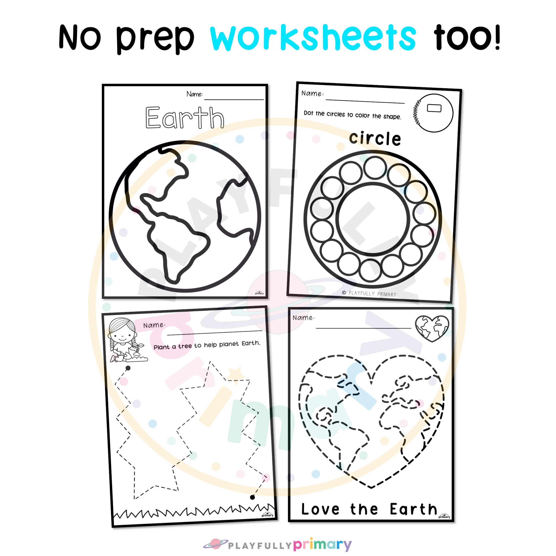 Earth Day Homeschool Printables Kindergarten Earth Day Preschool ...