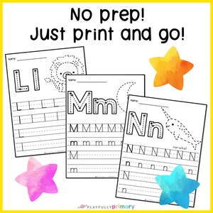 Alphabet Tracing Worksheets | Handwriting Practice for Kids | Letter Formation Printable for Kindergarten, 1st Grade, Preschool, Homeschool
