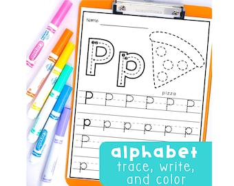 Preschool Tracing Worksheets | Alphabet Handwriting Practice for Pre-K, Fine Motor Letter Formation Printable