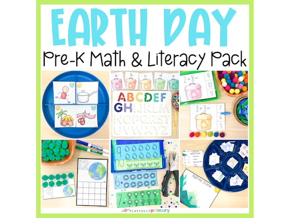 Earth Day Preschool Math & Literacy  Homeschool Preschool