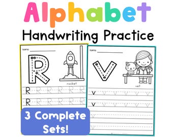 Handwriting Practice Worksheets | Alphabet Tracing & Letter Formation for Preschool, Pre-K and Kindergarten