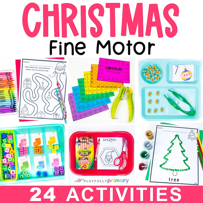 Fine Motor Activities Bundle | Preschool & Pre-K Fine Motor Skills | Kindergarten Centers | Homeschool OT image 9